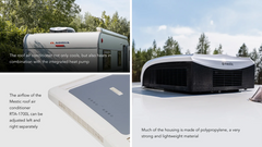 Mestic Caravan & Motorhome Rooftop air conditioner RTA-1700L White