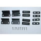 Black fixed/open bracket,4 pck