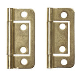 W4 brass finish Flush hinge no Finials