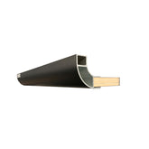 40mm Aluminium shelf profile open one side (order in multiples of 3)