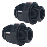 John Guest 12mm x 1/2 bsp 2 pack