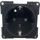 Fawo black schuko socket