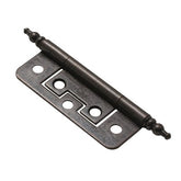 W4 bronze finish Flush hinge with finials