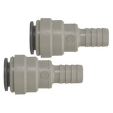 John Guest Hose Connector 15mm x 1/2" 2 pack