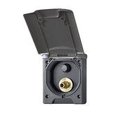 Fawo Outdoor Shower Black with switch for pump