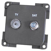 CBE Grey TV and Satellite Socket