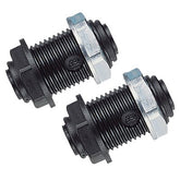 John Guest 12mm Bulkhead Fitting (2 Pack)