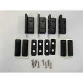 Black fixed/open bracket,(4pk)