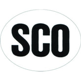 W4 Large Oval SCO Sticker