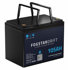 Fogstar Drift 12V 105AH Heated Lithium Battery LiFeP04 Leisure Battery Bluetooth