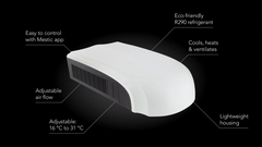 Mestic Caravan & Motorhome Rooftop air conditioner RTA-1700L White