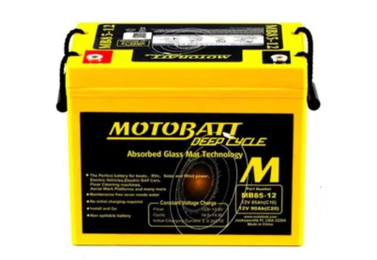 MB90-12 MOTOBATT AGM DEEP CYCLE LEISURE BATTERY 12V 90AH