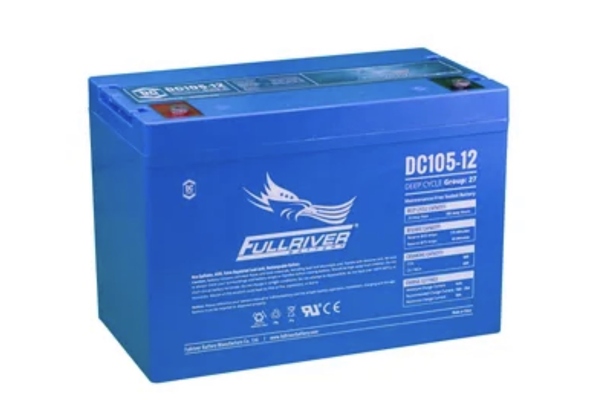 DC105-12 FULLRIVER DC SERIES DEEP CYCLE AGM LEISURE BATTERY 105AH