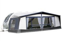 Bradcot Classic '60' Caravan Awning - Suitable for Seasonal Pitch or Touring! Navy with light grey 1005