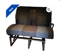 RIB Altair Bed 112cm Simora fabric with Isofix. 105 degree handle / 140x200 cut out
