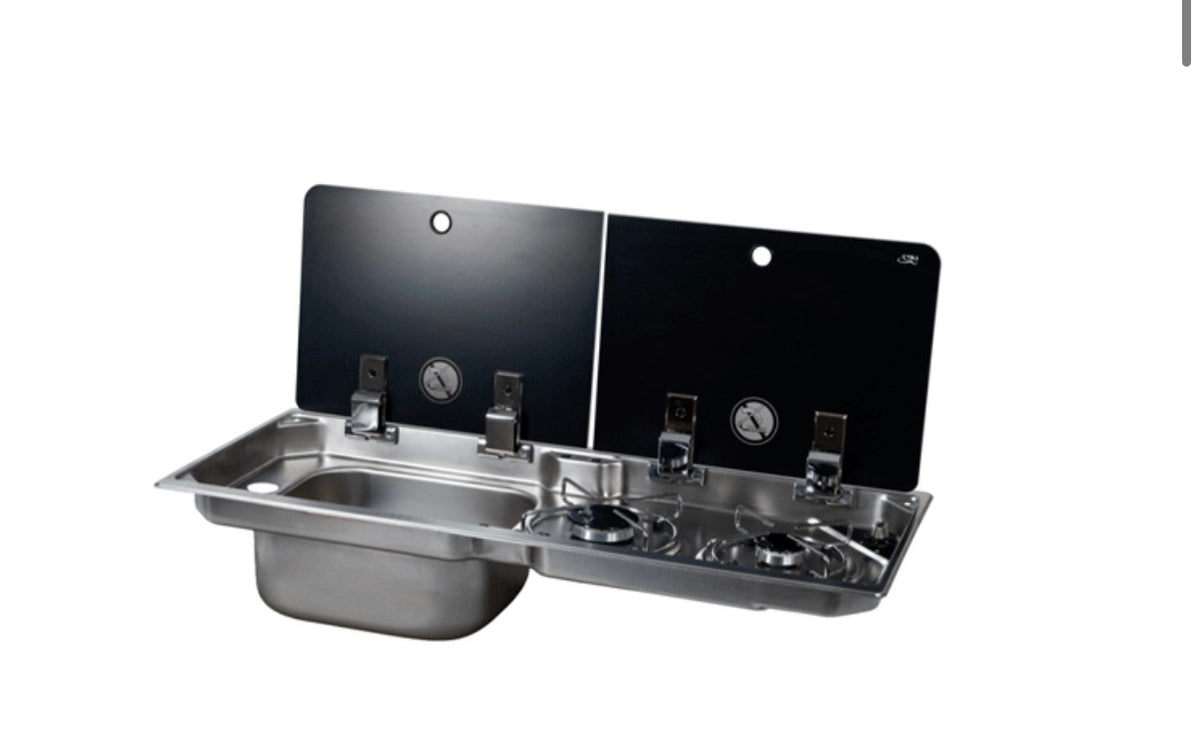 CAN FL1922 2 BURNER COMBI UNIT SINKS RH