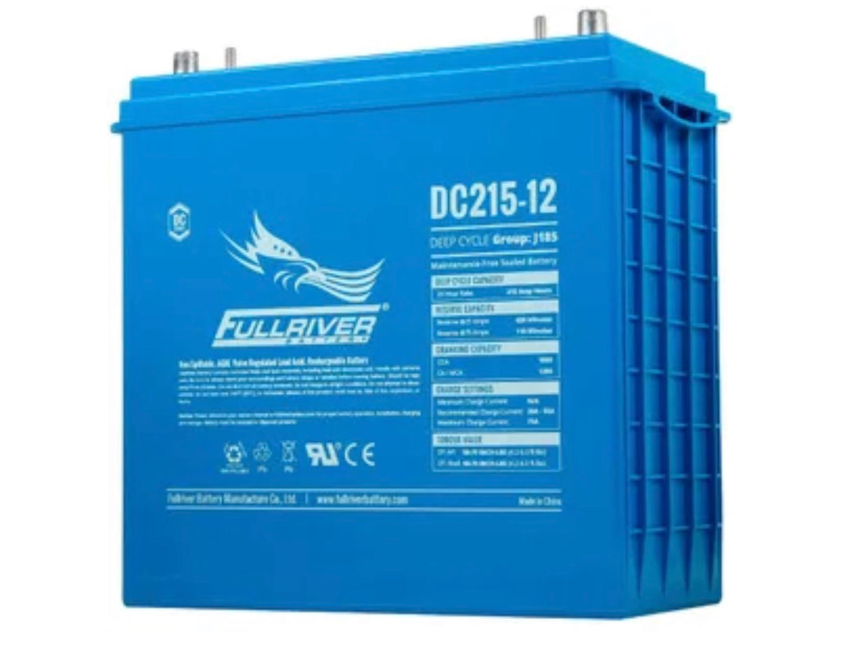 DC215-12 FULLRIVER DC SERIES DEEP CYCLE AGM LEISURE BATTERY 215AH (J185)