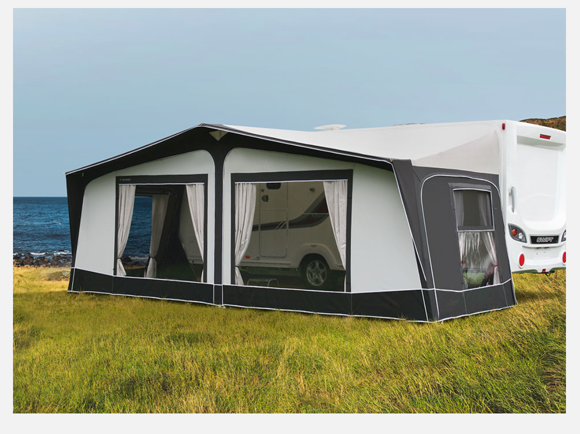 Bradcot Aspire Caravan Awning (charcoal with light grey 840)
