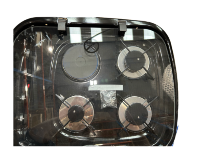 HOB L/H Argent Dual Fuel Auto Off Black Enamel