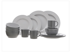 TRAVELLIFE ROTA TABLEWARE SET GREY 16 PIECES