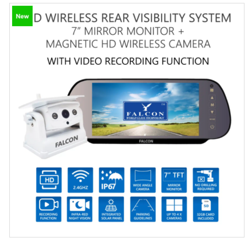 FALCON Magnetic Wireless Camera c/w Mon - Pk 4