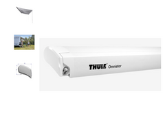 THULE OMNISTOR 9200 AWNING - WHITE 4.50 x 3.00m grey fabric
