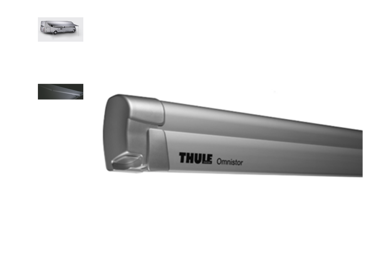 THULE OMNISTOR 8000 AWNING - ANODISED 6.00 X 2.75M, GREY FABRIC