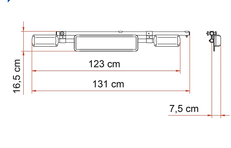 Fiamma Licence Plate Carrier