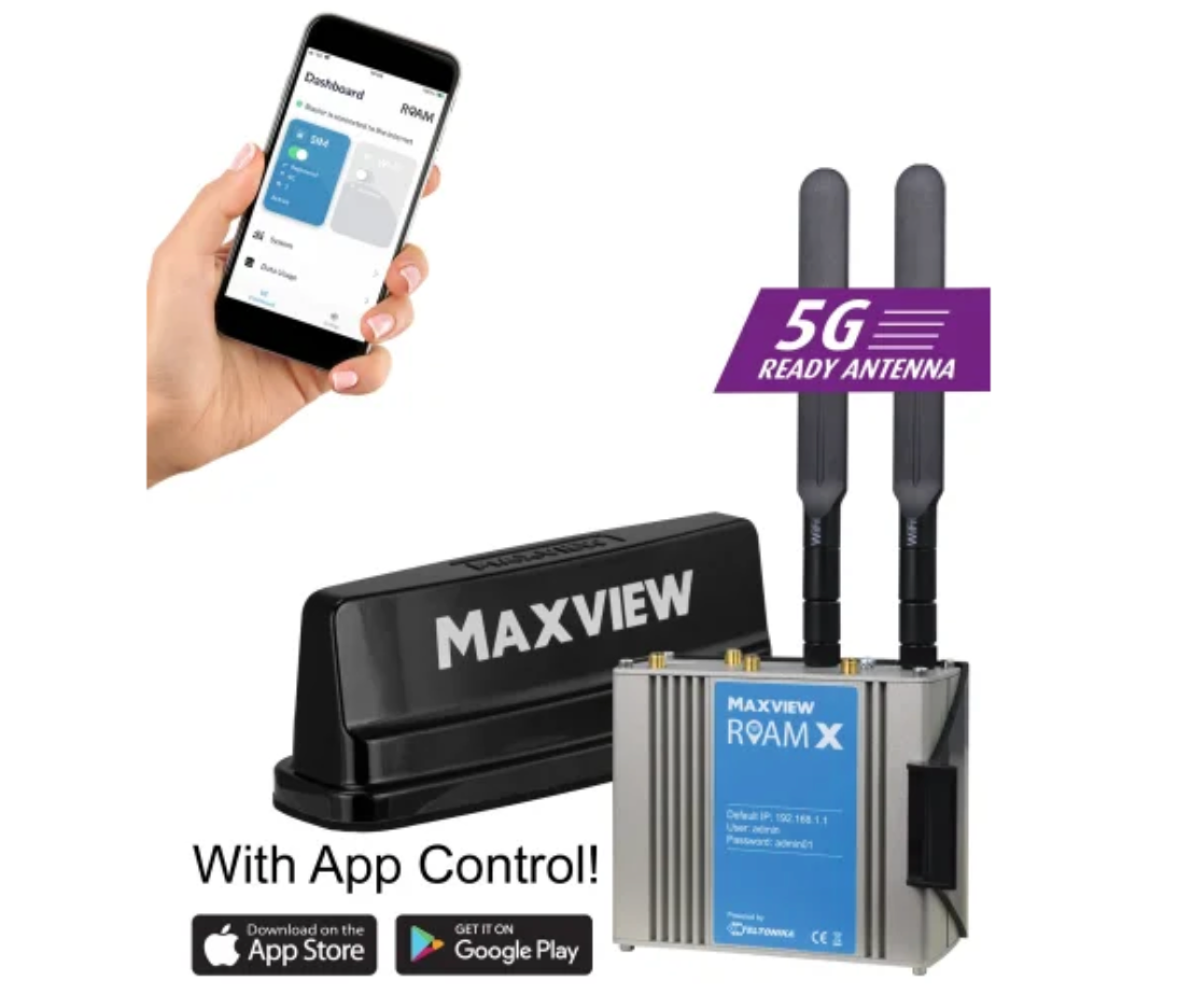 MAXVIEW ROAM X CAMPERVAN MOBILE WIFI SYSTEM - BLACK