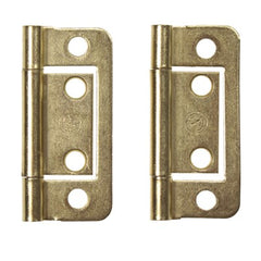 W4 brass finish Flush hinge no Finials