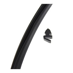 Hartal Stable Door Rubber Seal, Black (order multiples of 10m)