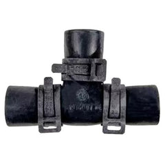 Alde 22mm Rubber T Joint with Mounted Band Clips