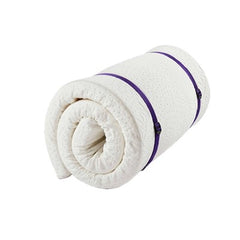 Duvalay 190x66cm Silver Foam Comfort Travel Topper