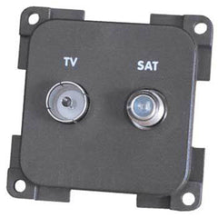 CBE Grey TV and Satellite Socket